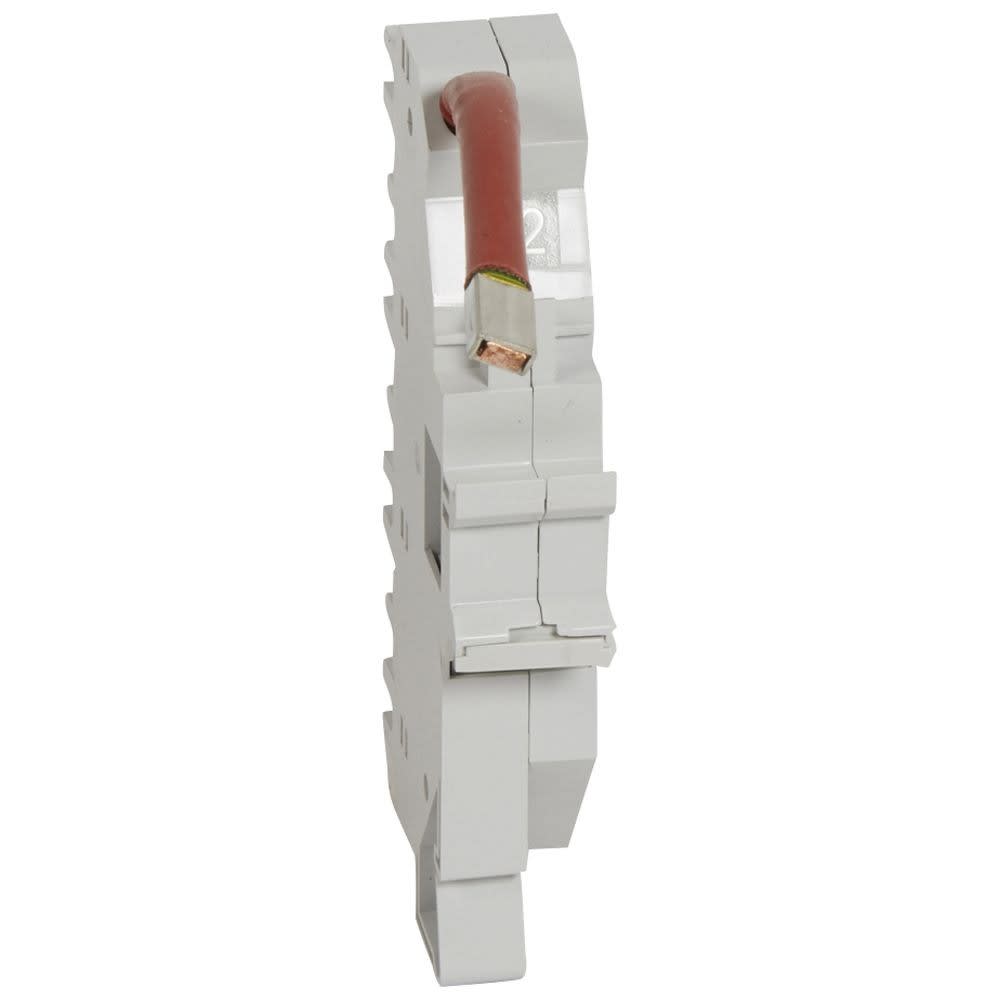 Legrand - Base support à fil HX3 400A - pour DX3 unipolaire 1,5 mod/pôle - Phase L2