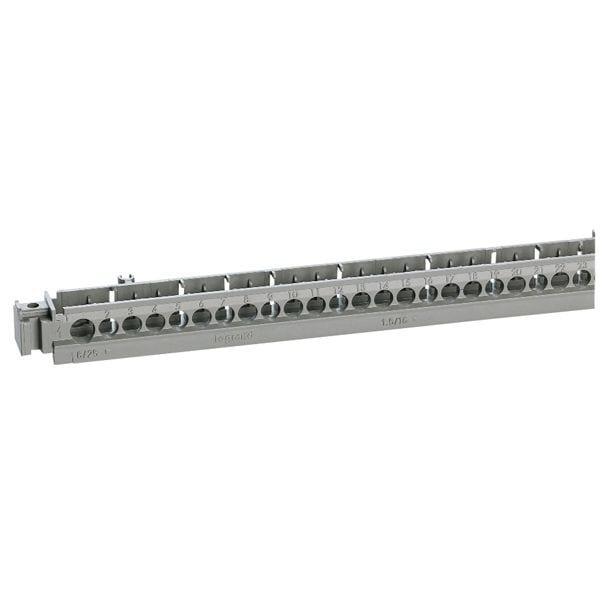 Legrand - Support vide borniers - coffret Plexo3 18 mod et XL3125 - 50 trous - 385mm