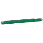 Legrand - Bornier répartition IP2X terre - 5 connexions 6mm² 25mm² - vert - longueur 332mm