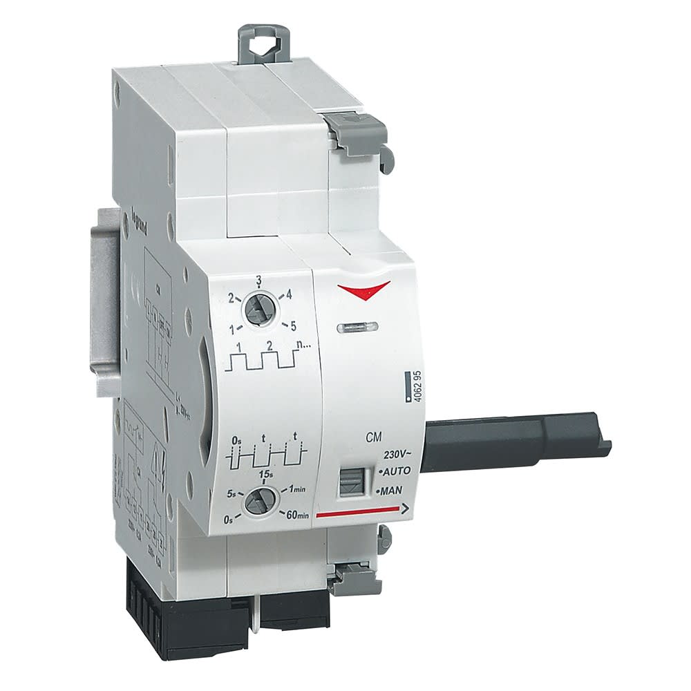 Legrand - Commande motorisée réenclenchement DX3 1 module par pôle 230V~ - 2 modules