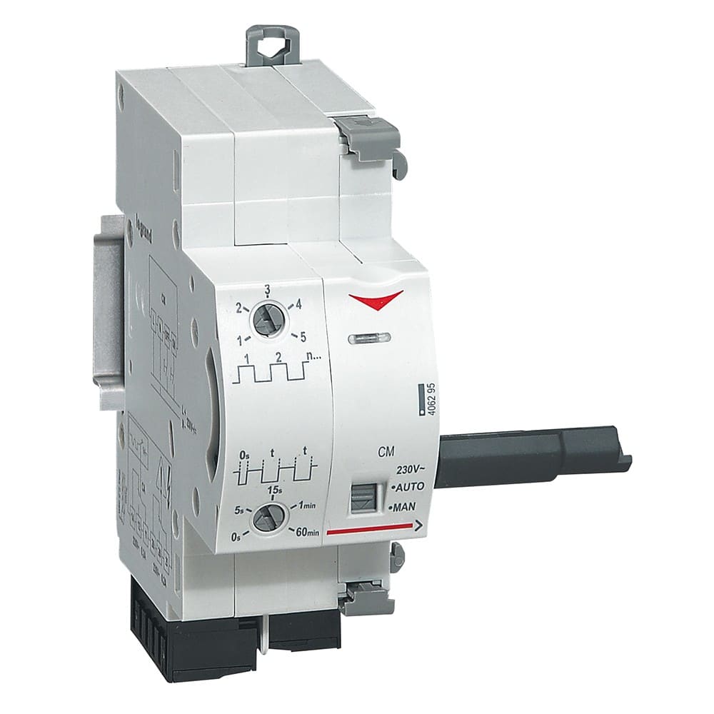Legrand - Commande motorisée réenclenchement DX3 1 module par pôle 230V~ - 2 modules