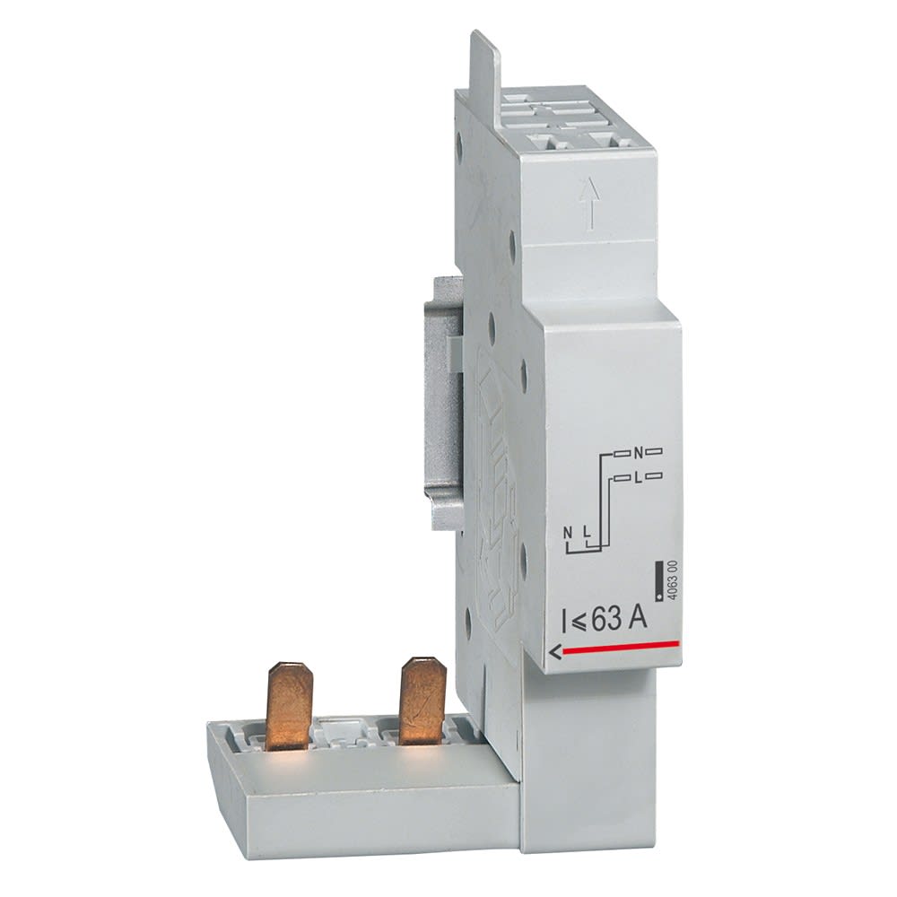 Legrand - Module raccord par peigne DX tête de groupe - 2P jusqu'à 63A