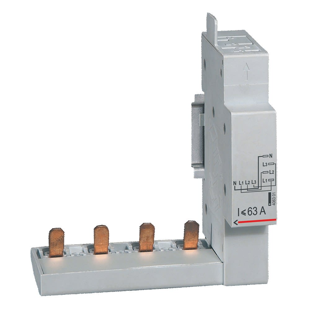 Legrand - Module raccord par peigne DX tête de groupe - 4P jusqu'à 63A