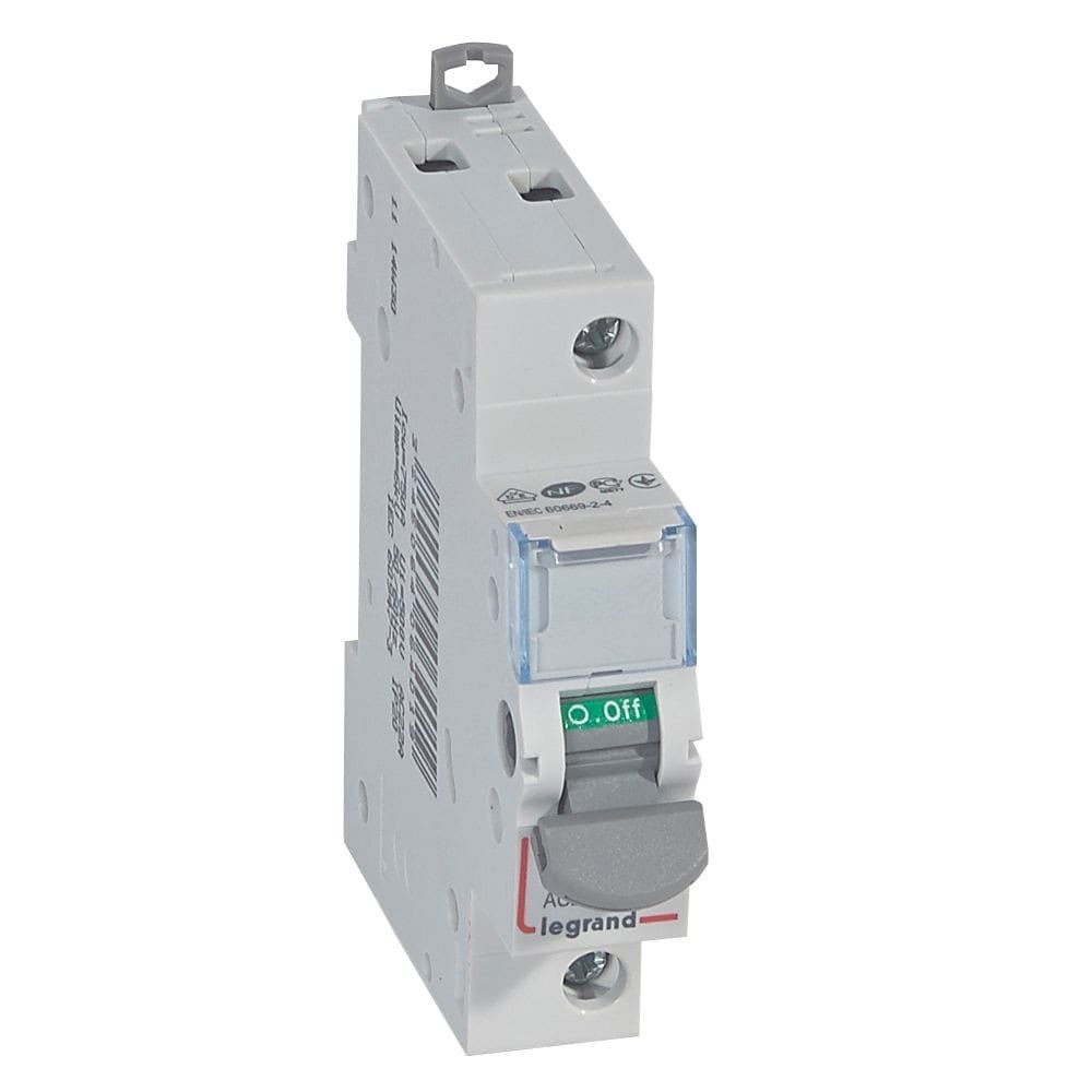 Legrand - Interrupteur-sectionneur DX3-IS 1P 250V~ - 20A - 1 module