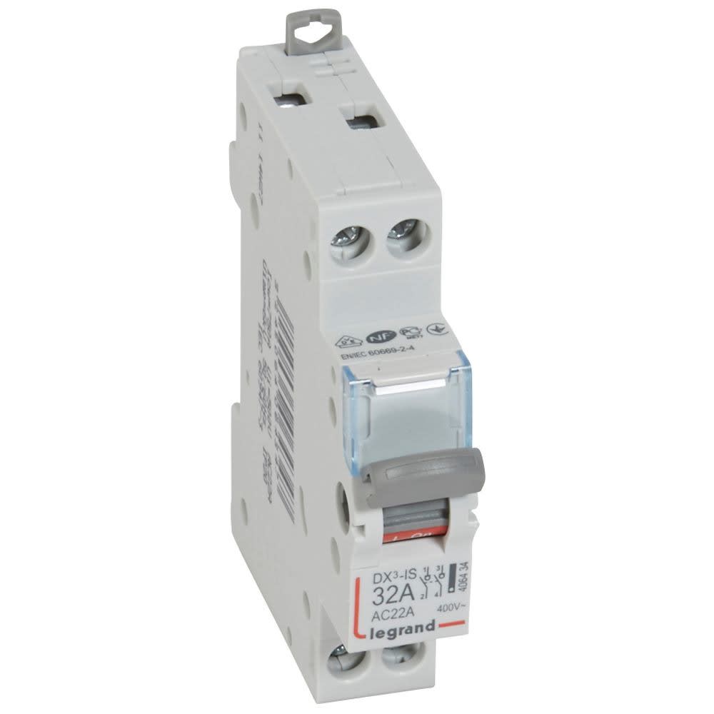Legrand - Interrupteur-sectionneur DX3-IS 2P 400V~ - 32A - 1 module