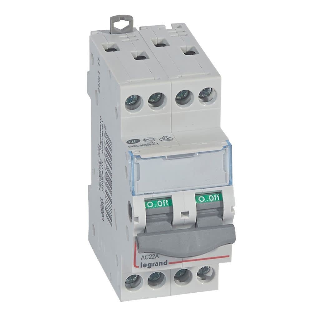 Legrand - Interrupteur-sectionneur DX3-IS 4P 400V - 20A - 2 modules