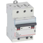 Legrand - Disjoncteur DX34500 6kA bornes à vis 3P 400V~ 10A courbe C - 3 modules