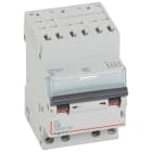 Legrand - Disjoncteur DX34500 6kA bornes auto/vis 4P 400V~ 6A courbe C - 3 modules