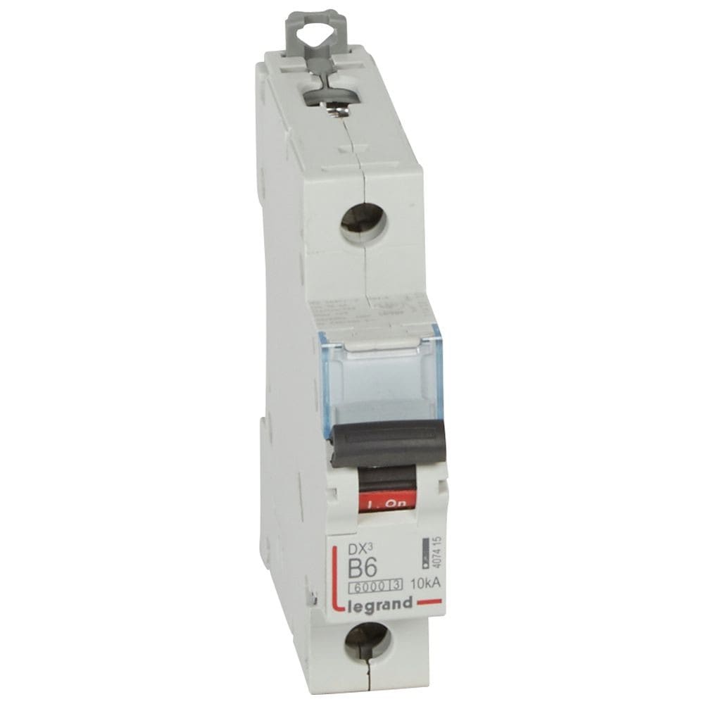 Legrand - Disj. DX36000 10kA arrivée haute/départ bas à vis 6A -courbe B -1 module
