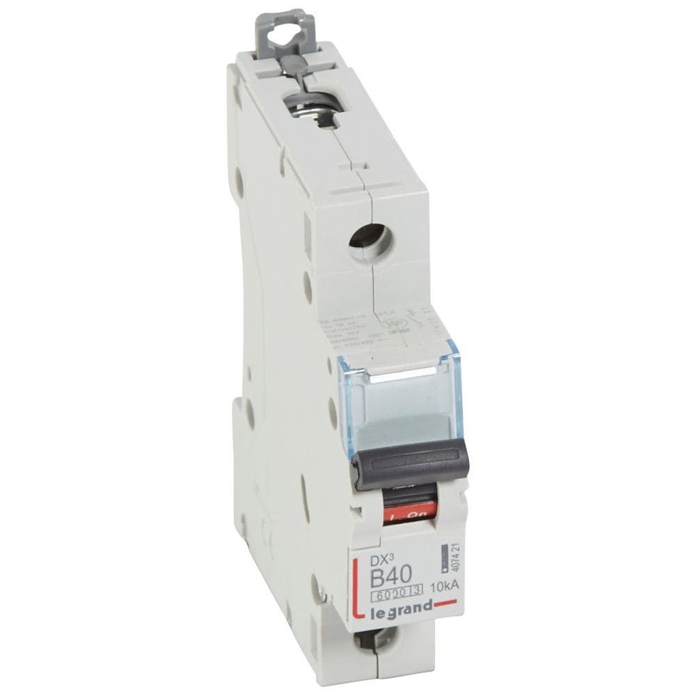 Legrand - Disj. DX36000 10kA arrivée haute/départ bas à vis 40A -courbe B -1 module