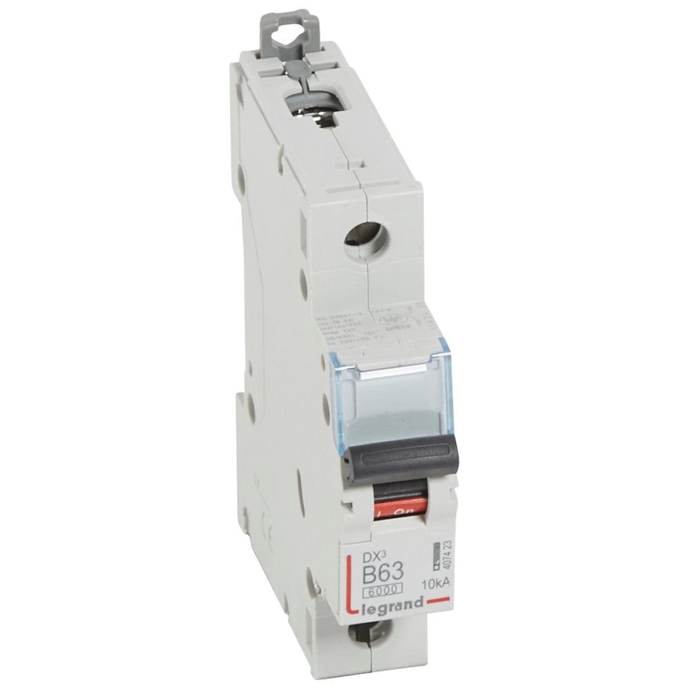 Legrand - Disj. DX36000 10kA arrivée haute/départ bas à vis 63A -courbe B -1 module