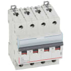 Legrand - Disjoncteur DX3 6000 -vis/vis- 4P- 400V~-4A-10kA-courbeC-peigne HX3 trad 4P - 4M