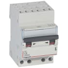 Legrand - Disjoncteur DX3 6000 -auto/vis- 4P- 400V~-6A-courbeC-peigne HX3 opti 4P -3M