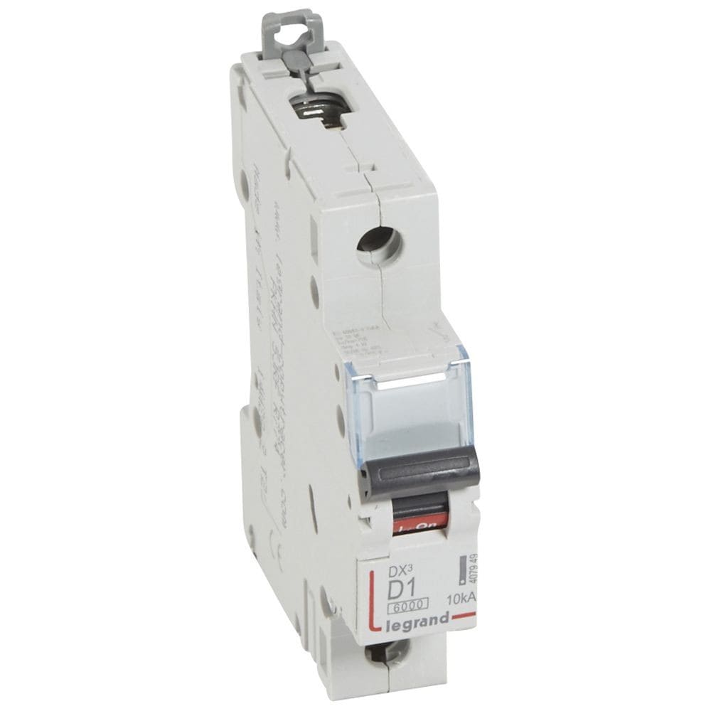 Legrand - Disjoncteur DX36000 10kA arrivée haute/départ bas vis 1P 1A courbe D - 1 mod