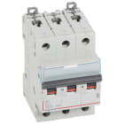 Legrand - Disjoncteur DX3 6000-vis/vis-3P-400V~-1A-10kA-courbe D-peigne HX3 trad 3P-3M