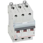 Legrand - Disjoncteur DX3 6000-vis/vis-3P-400V~-6A-10kA-courbe D-peigne HX3 trad 3P-3M