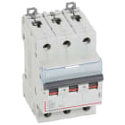 Legrand - Disjoncteur DX3 6000-vis/vis-3P-400V~-40A-10kA-courbe D-peigne HX3 trad 3P-3M