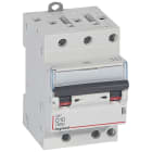 Legrand - Disjoncteur DX3 6000-vis/vis-3P-400V~-10A-courbe D-peigne HX3 opti 4P -3M