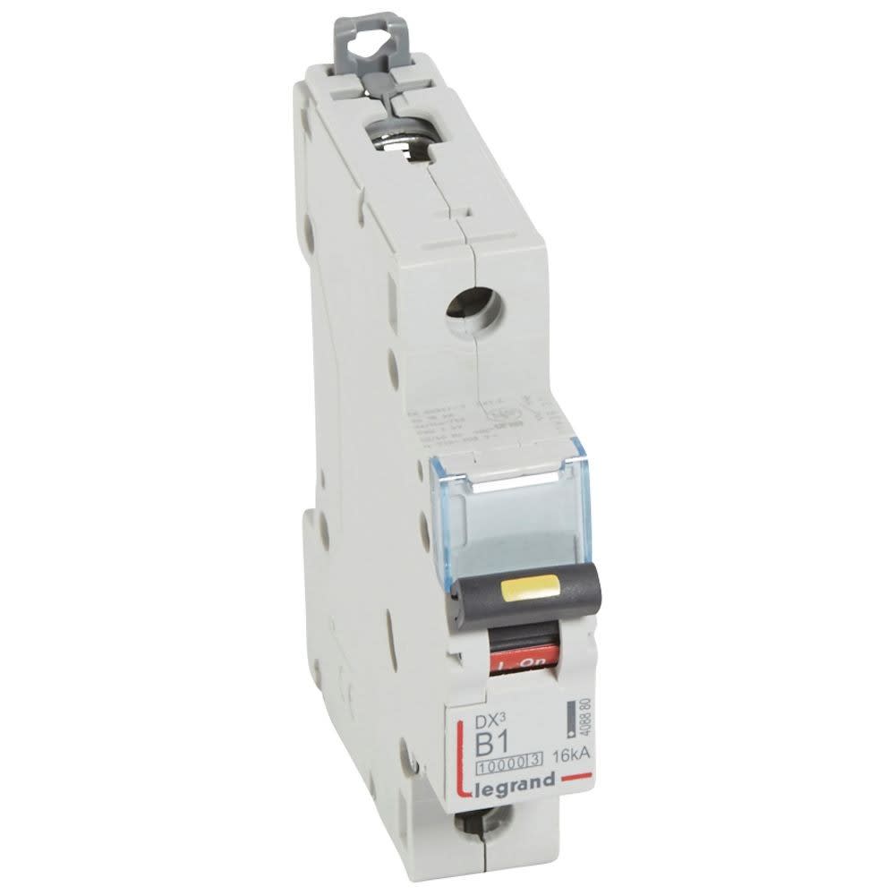 Legrand - Disjoncteur DX310000 16kA arrivée haute/départ bas vis 1P 1A courbe B - 1 mod