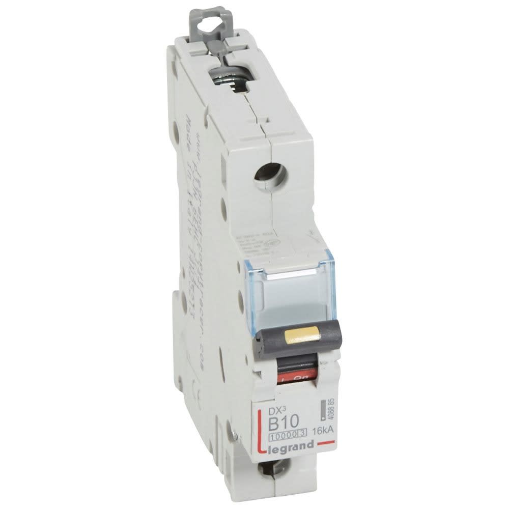 Legrand - Disj. DX3 1000kA 16kA arrivée haute/départ bas à vis 10A -courbe B -1 module