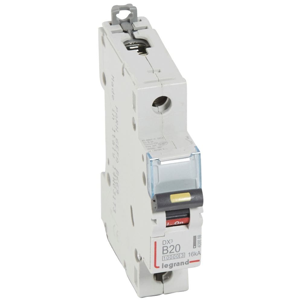 Legrand - Disj. DX3 1000kA 16kA arrivée haute/départ bas à vis 20A -courbe B -1 module