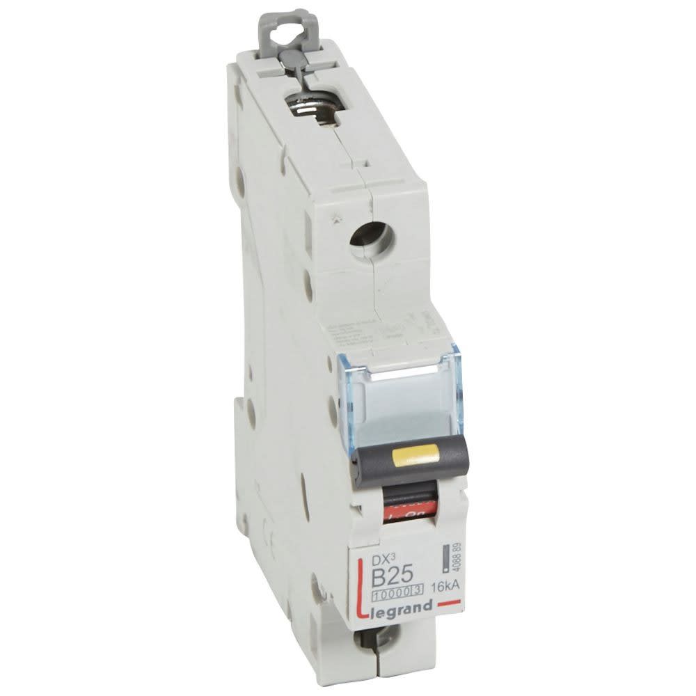 Legrand - Disj. DX3 1000kA 16kA arrivée haute/départ bas à vis 25A -courbe B -1 module