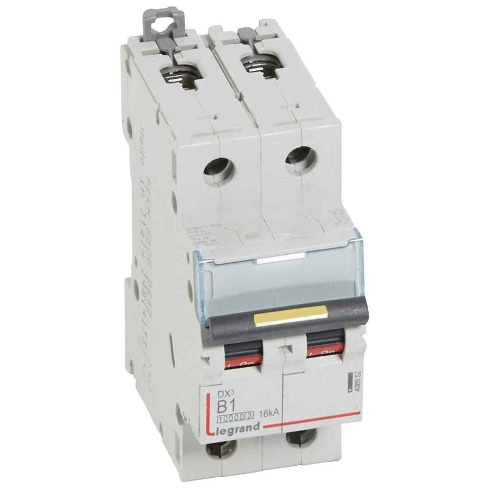 Legrand - Disj. DX3 1000kA 16kA arrivée haute/départ bas à vis 1A -courbe B -2 modules