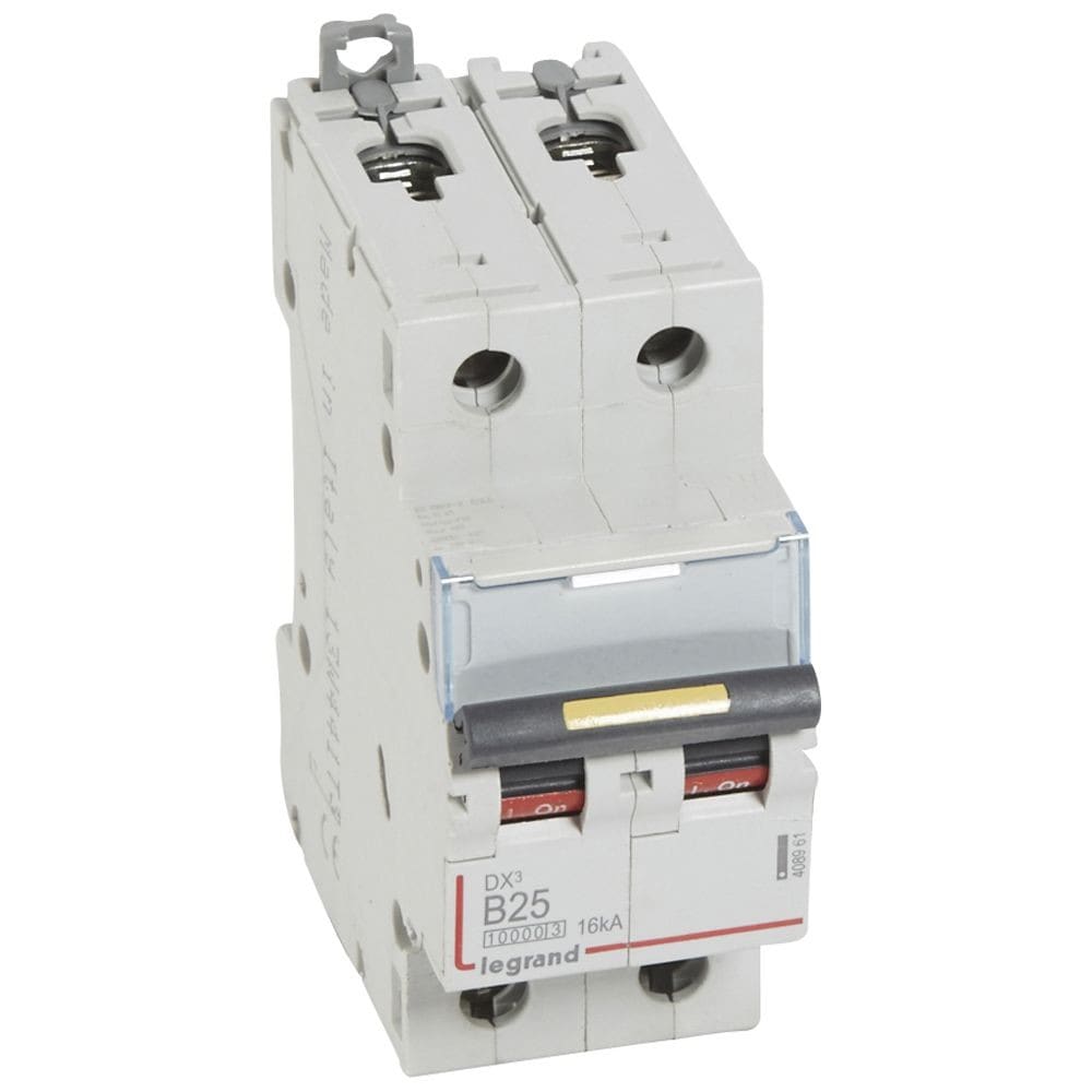 Legrand - Disj. DX3 1000kA 16kA arrivée haute/départ bas à vis 25A -courbe B -2 modules