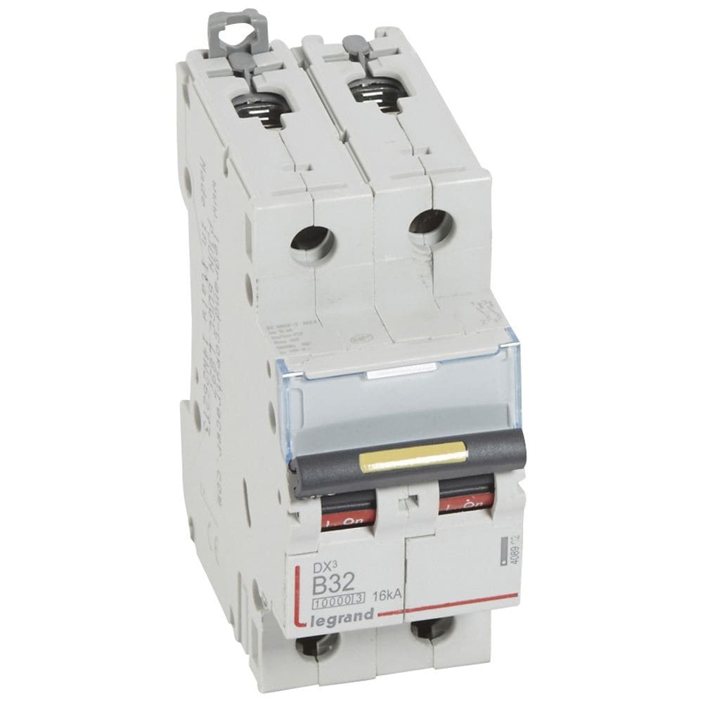 Legrand - Disj. DX3 1000kA 16kA arrivée haute/départ bas à vis 32A -courbe B -2 modules