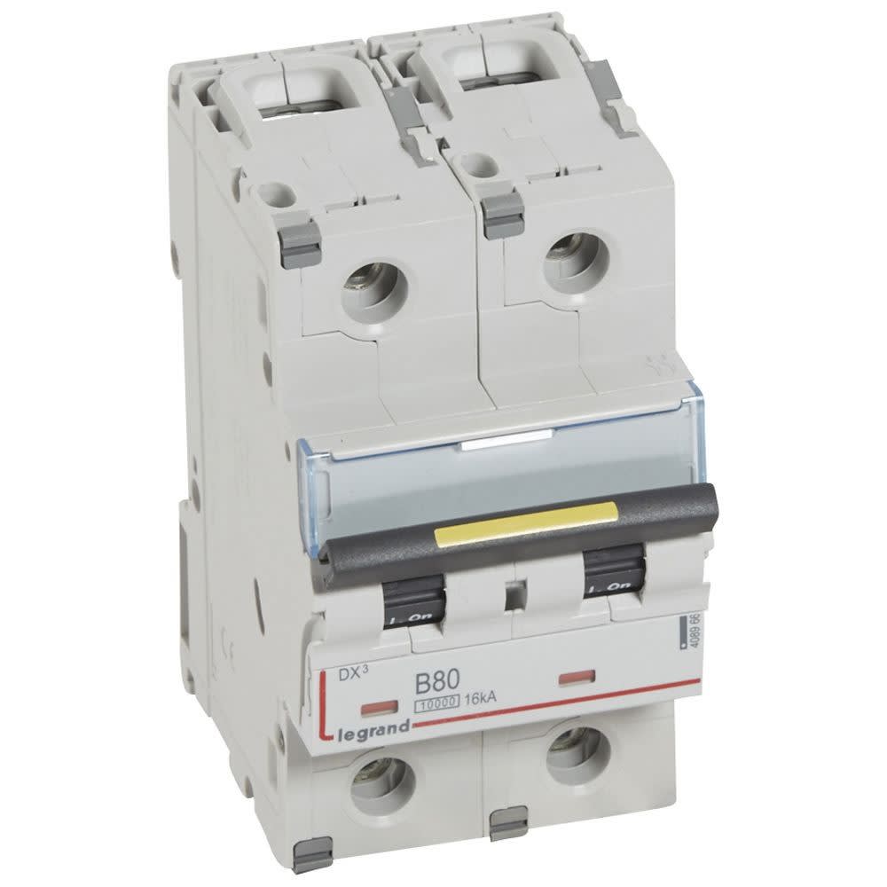 Legrand - Disj. DX3 1000kA 16kA arrivée haute/départ bas à vis 82A -courbe B -2 modules