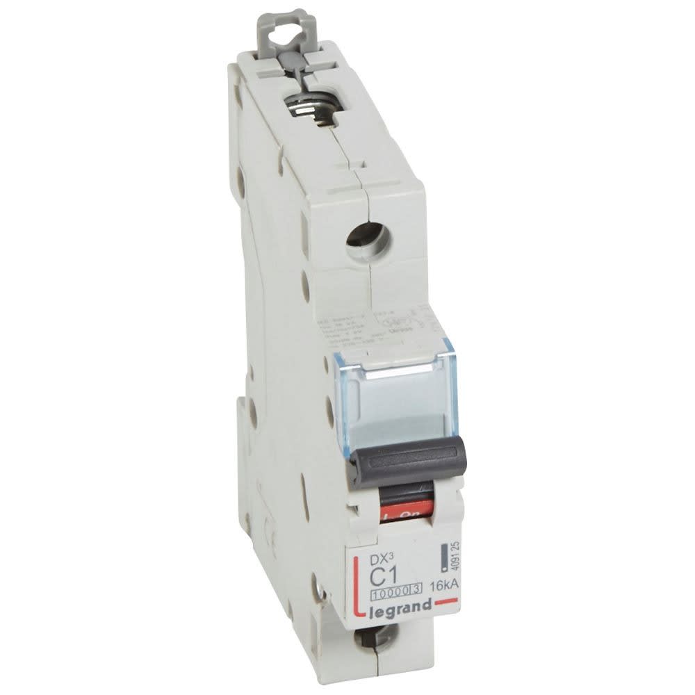Legrand - Disjoncteur DX310000 16kA arrivée haute/départ bas vis 1P 1A courbe C - 1 mod