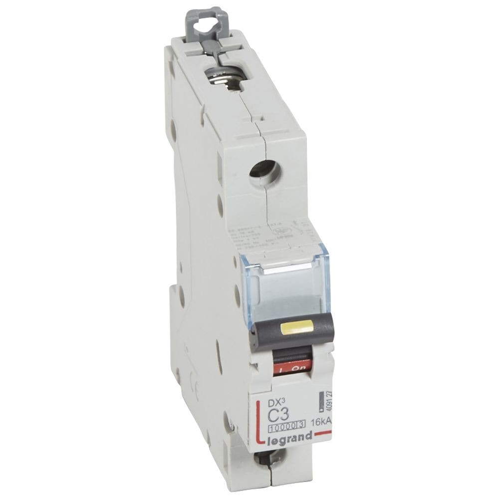 Legrand - Disjoncteur DX310000 16kA arrivée haute/départ bas vis 1P 3A courbe C - 1 mod