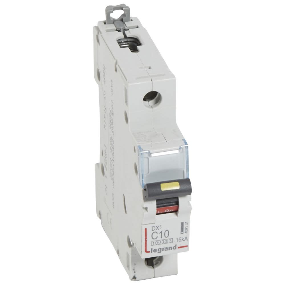 Legrand - Disj. DX3 1000kA 16kA arrivée haute/départ bas à vis 10A -courbe C -1 module