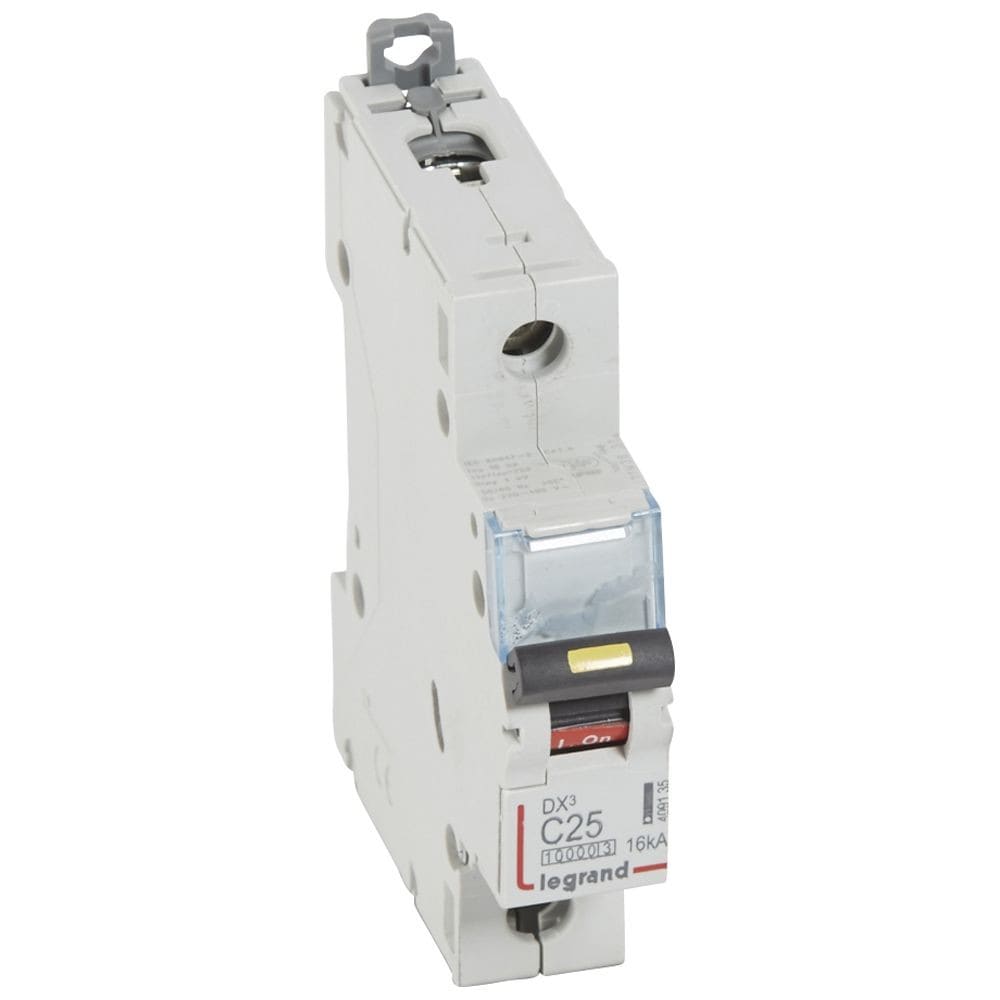 Legrand - Disj. DX3 1000kA 16kA arrivée haute/départ bas à vis 25A -courbe C -1 module