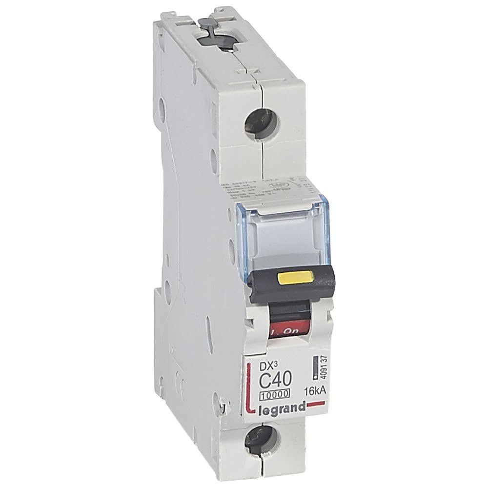 Legrand - Disj. DX3 1000kA 16kA arrivée haute/départ bas à vis 40A -courbe C -1 module