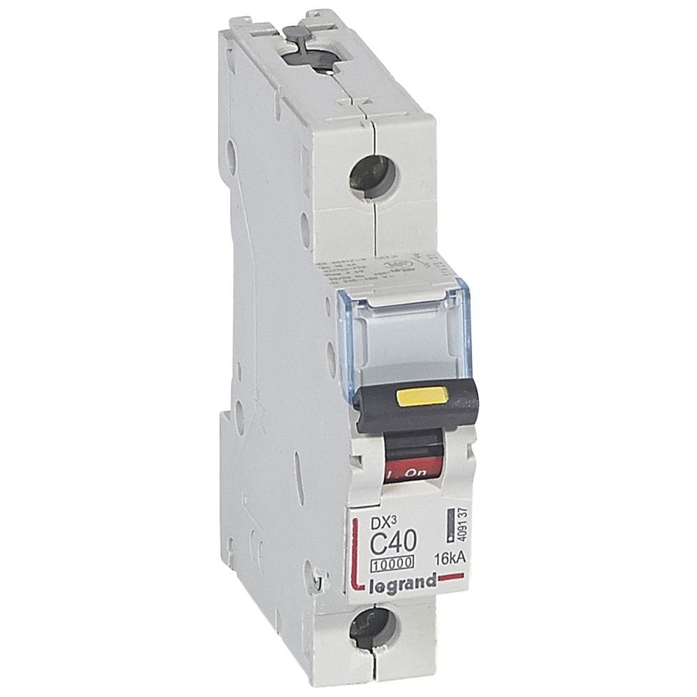 Legrand - Disj. DX3 1000kA 16kA arrivée haute/départ bas à vis 40A -courbe C -1 module