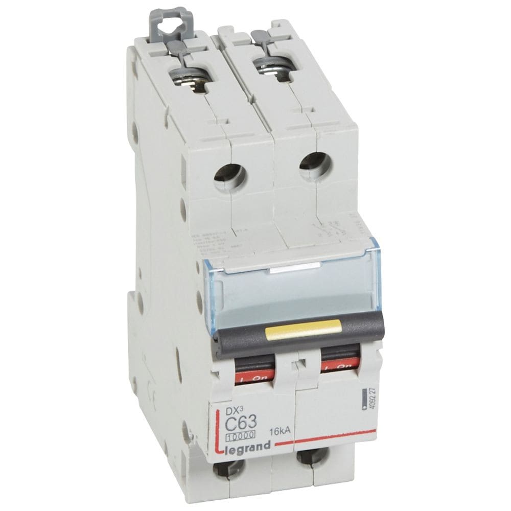 Legrand - Disj. DX3 1000kA 16kA arrivée haute/départ bas à vis 63A -courbe C -2 modules