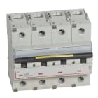 Legrand - Disjoncteur DX310000 16kA arrivée haut/départ bas vis 4P 80A courbe C 6 modules