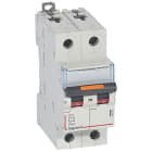 Legrand - Disjoncteur DX3 25kA arrivée haute/départ bas vis 2P 2A -courbe C - 2 mod