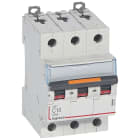 Legrand - Disj. DX3 25kA arrivée haute, départ bas à vis 3P 400V~ - 10A courbe C 3 modules