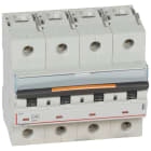 Legrand - Disjoncteur DX3 25kA arrivée haut/départ bas vis 4P 400V~ 40A courbe C 6 modules