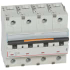 Legrand - Disjoncteur DX3 25kA arrivée haut/départ bas vis 4P 100A - courbe C - 6 modules