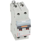 Legrand - Disjoncteur DX3 25kA arrivée haute/départ bas vis 2P 6A -courbe D - 2 mod