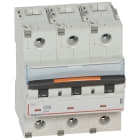 Legrand - Disjoncteur DX3 25kA arrivée haute/départ bas vis 3P 80A -courbe D - 4,5 mod