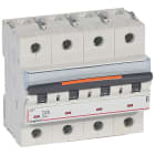 Legrand - Disjoncteur DX3 25kA arrivée haute/départ bas vis 4P 25A -courbe D - 6 mod
