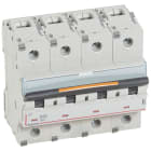 Legrand - Disjoncteur DX3 25kA arrivée haute/départ bas vis 4P 80A -courbe D - 6 mod