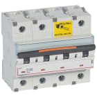 Legrand - Disjoncteur DX3 25kA arrivée haut/départ bas vis 4P 125A - courbe D - 6 modules