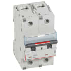 Legrand - Disjoncteur DX3 36kA arrivée haute/départ bas vis 2P 80A - courbe C - 3 mod