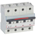 Legrand - Disjoncteur DX3 36kA arrivée haute/départ bas vis 4P 10A - courbe C - 6 mod