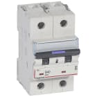 Legrand - Disjoncteur DX3 50kA arrivée haute/départ bas vis 2P 40A - courbe B - 3 mod